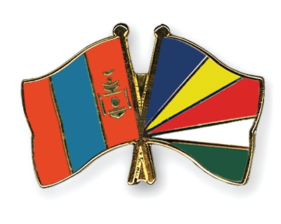 Fahnen Pins Mongolei Seychellen