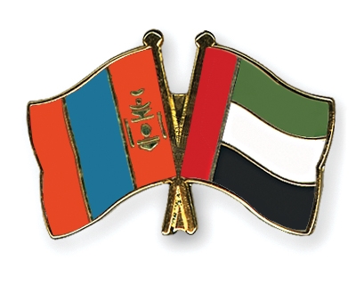 Fahnen Pins Mongolei Ver-Arab-Emirate