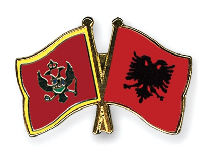 Fahnen Pins Montenegro Albanien