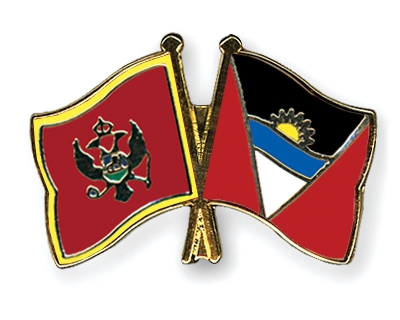 Fahnen Pins Montenegro Antigua-und-Barbuda