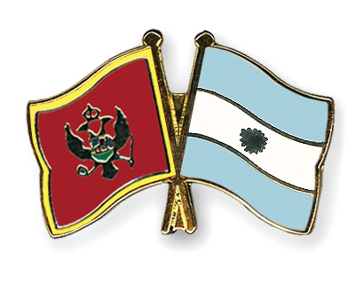 Fahnen Pins Montenegro Argentinien