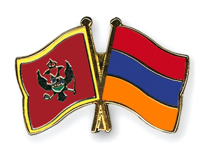 Fahnen Pins Montenegro Armenien