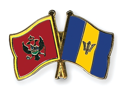 Fahnen Pins Montenegro Barbados