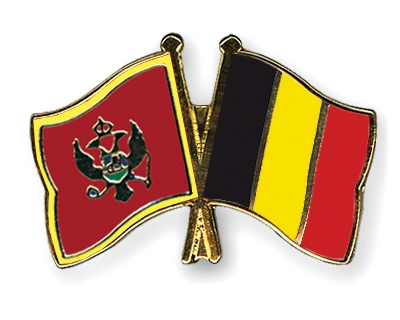 Fahnen Pins Montenegro Belgien