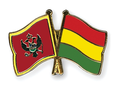 Fahnen Pins Montenegro Bolivien