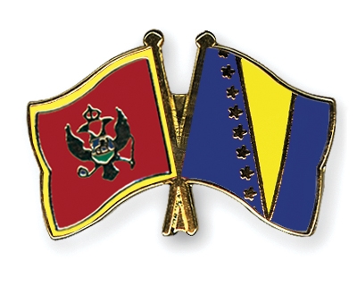 Fahnen Pins Montenegro Bosnien-und-Herzegowina