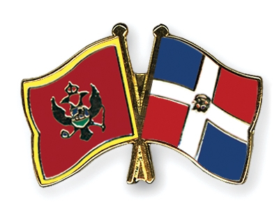 Fahnen Pins Montenegro Dominikanische-Republik