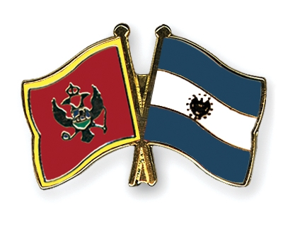 Fahnen Pins Montenegro El-Salvador