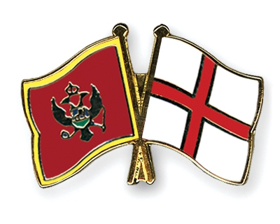 Fahnen Pins Montenegro England