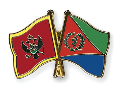 Fahnen Pins Montenegro Eritrea