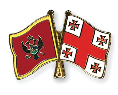 Fahnen Pins Montenegro Georgien