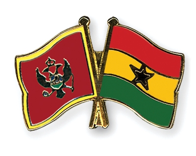 Fahnen Pins Montenegro Ghana