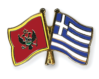 Fahnen Pins Montenegro Griechenland