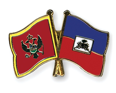 Fahnen Pins Montenegro Haiti