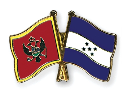 Fahnen Pins Montenegro Honduras