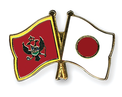 Fahnen Pins Montenegro Japan