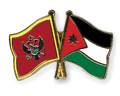 Fahnen Pins Montenegro Jordanien