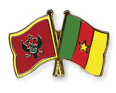 Fahnen Pins Montenegro Kamerun