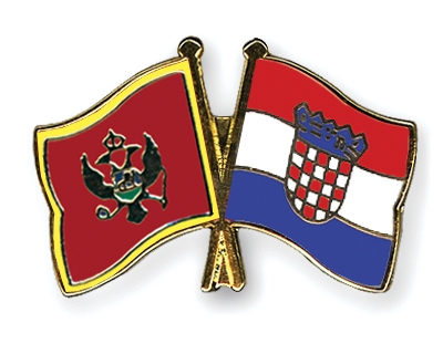 Fahnen Pins Montenegro Kroatien