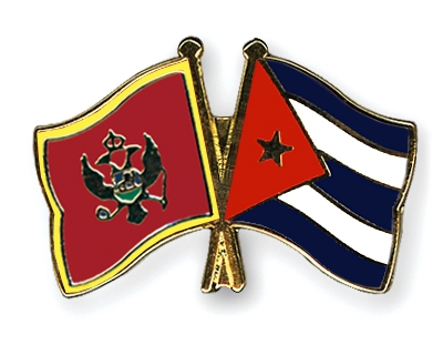 Fahnen Pins Montenegro Kuba