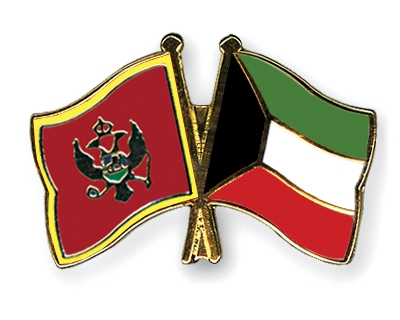 Fahnen Pins Montenegro Kuwait