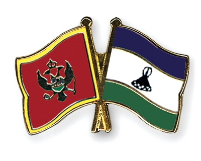 Fahnen Pins Montenegro Lesotho