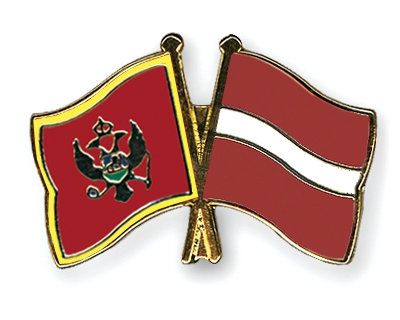 Fahnen Pins Montenegro Lettland