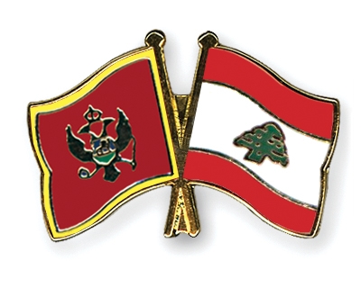 Fahnen Pins Montenegro Libanon