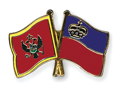 Fahnen Pins Montenegro Liechtenstein