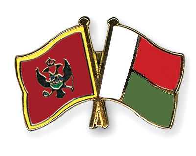 Fahnen Pins Montenegro Madagaskar