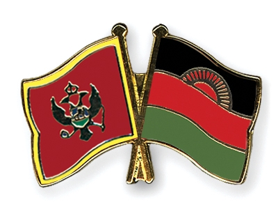 Fahnen Pins Montenegro Malawi