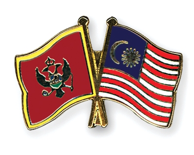 Fahnen Pins Montenegro Malaysia