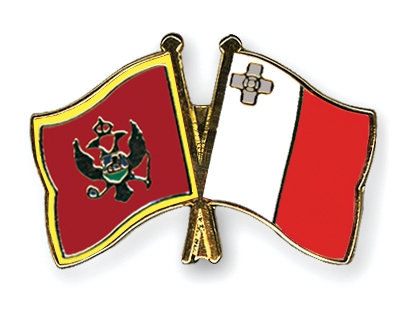 Fahnen Pins Montenegro Malta