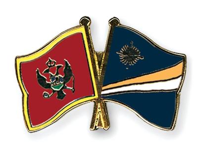 Fahnen Pins Montenegro Marshallinseln