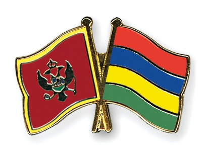 Fahnen Pins Montenegro Mauritius