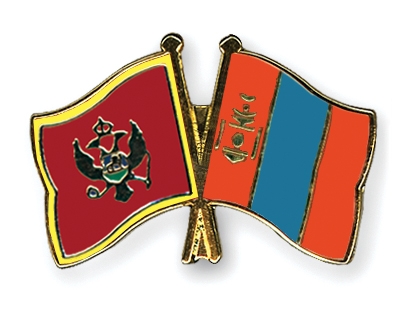 Fahnen Pins Montenegro Mongolei