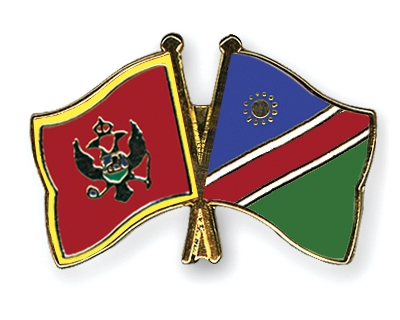 Fahnen Pins Montenegro Namibia