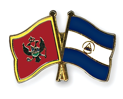 Fahnen Pins Montenegro Nicaragua