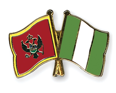 Fahnen Pins Montenegro Nigeria