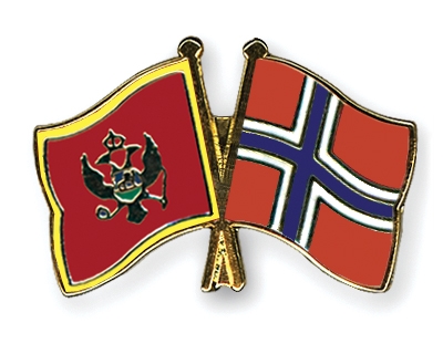 Fahnen Pins Montenegro Norwegen