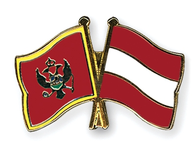 Fahnen Pins Montenegro sterreich