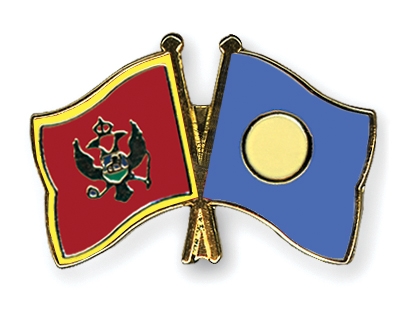 Fahnen Pins Montenegro Palau