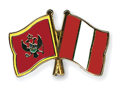 Fahnen Pins Montenegro Peru