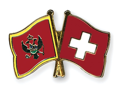 Fahnen Pins Montenegro Schweiz