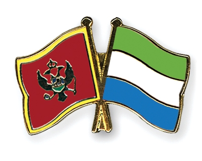 Fahnen Pins Montenegro Sierra-Leone