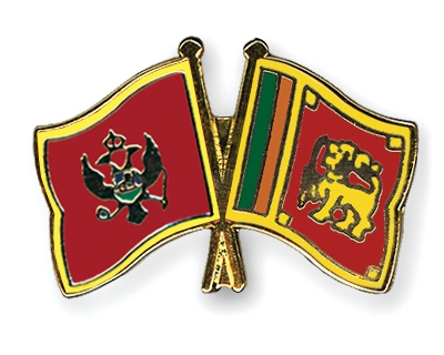 Fahnen Pins Montenegro Sri-Lanka