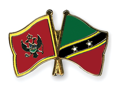 Fahnen Pins Montenegro St-Kitts-und-Nevis