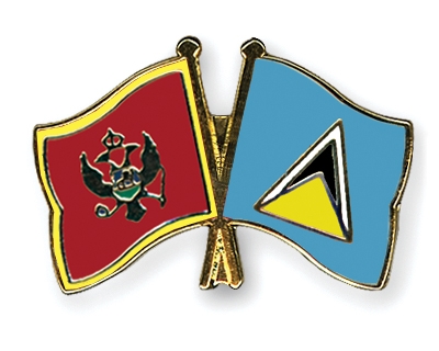 Fahnen Pins Montenegro St-Lucia