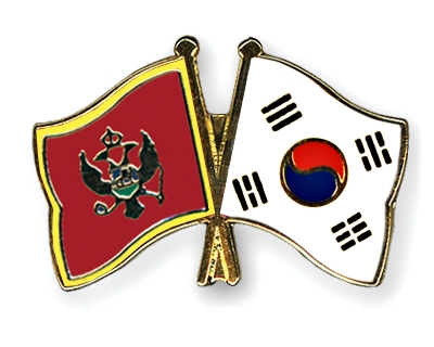 Fahnen Pins Montenegro Sdkorea