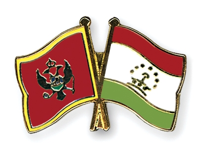 Fahnen Pins Montenegro Tadschikistan